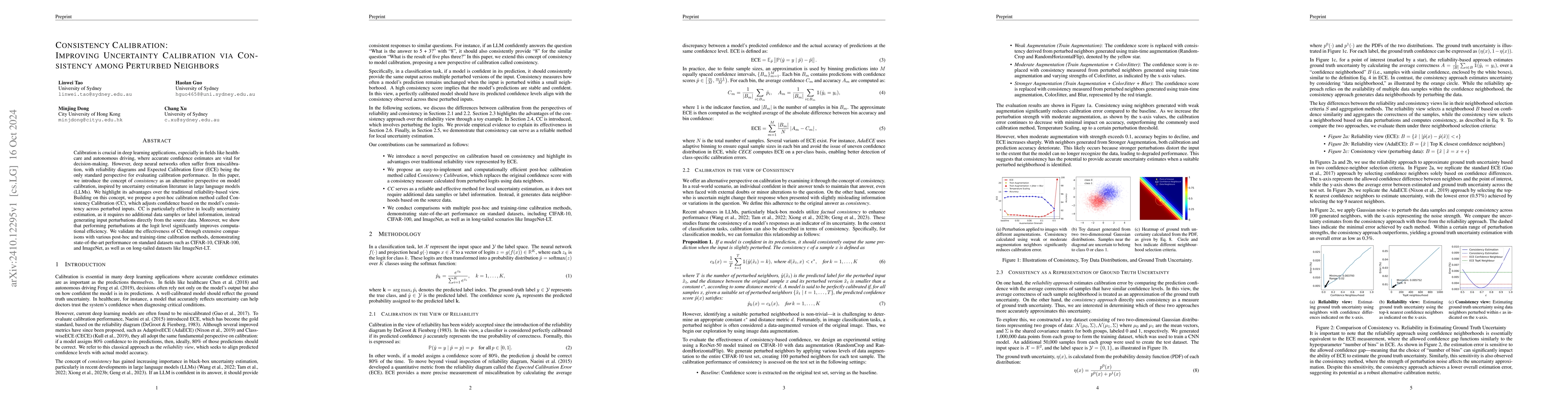 Thumbnail for Consistency Calibration: Improving Uncertainty Calibration via
  Consistency among Perturbed Neighbors