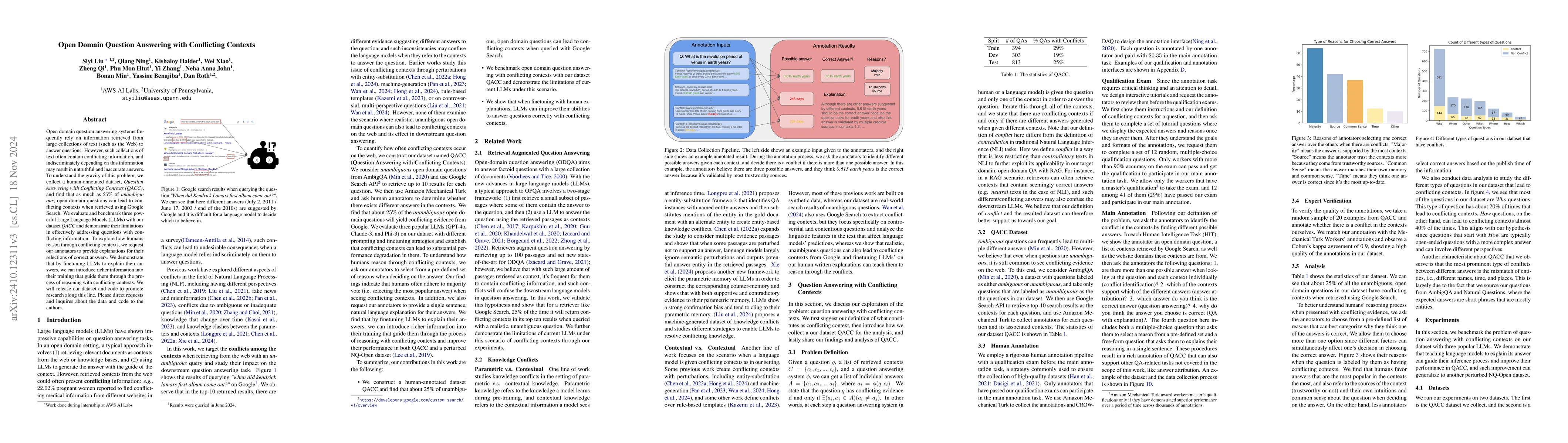 Thumbnail for Open Domain Question Answering with Conflicting Contexts