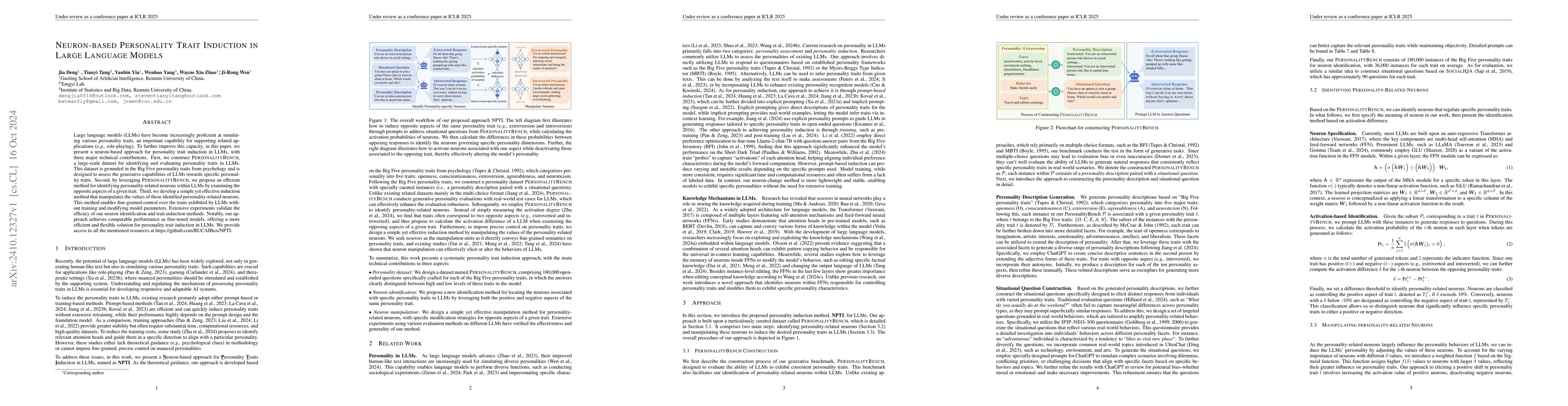 Thumbnail for Neuron-based Personality Trait Induction in Large Language Models