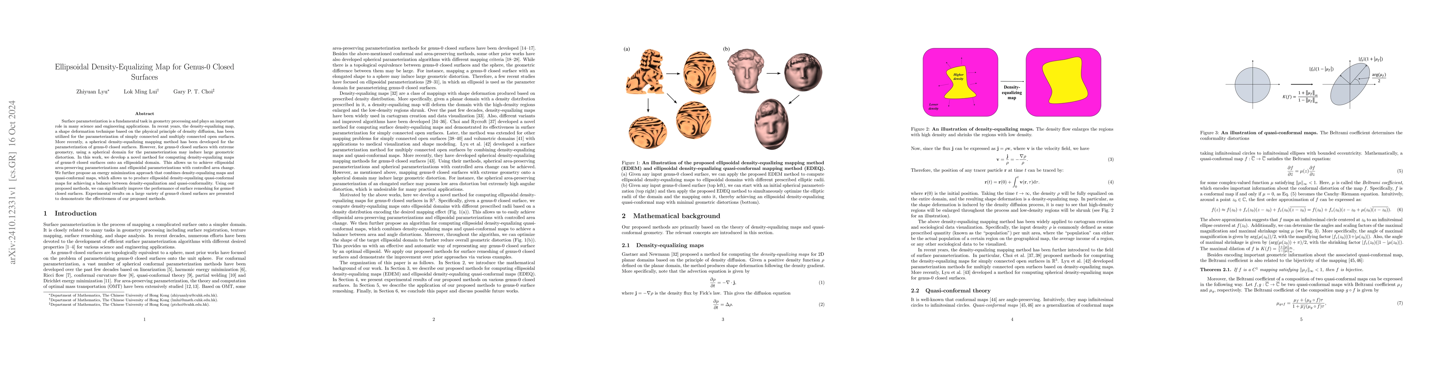 Thumbnail for Ellipsoidal Density-Equalizing Map for Genus-0 Closed Surfaces