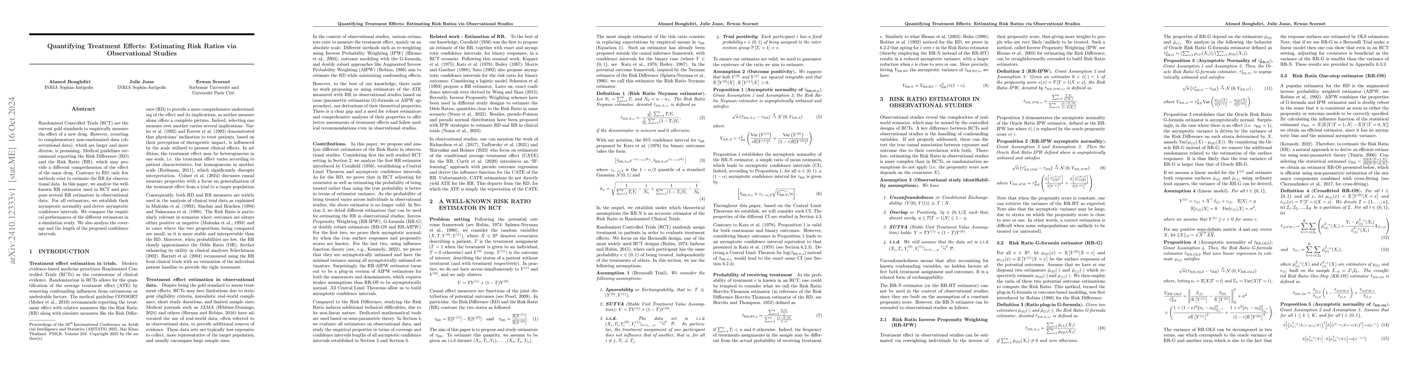 Thumbnail for Quantifying Treatment Effects: Estimating Risk Ratios in Causal
  Inference