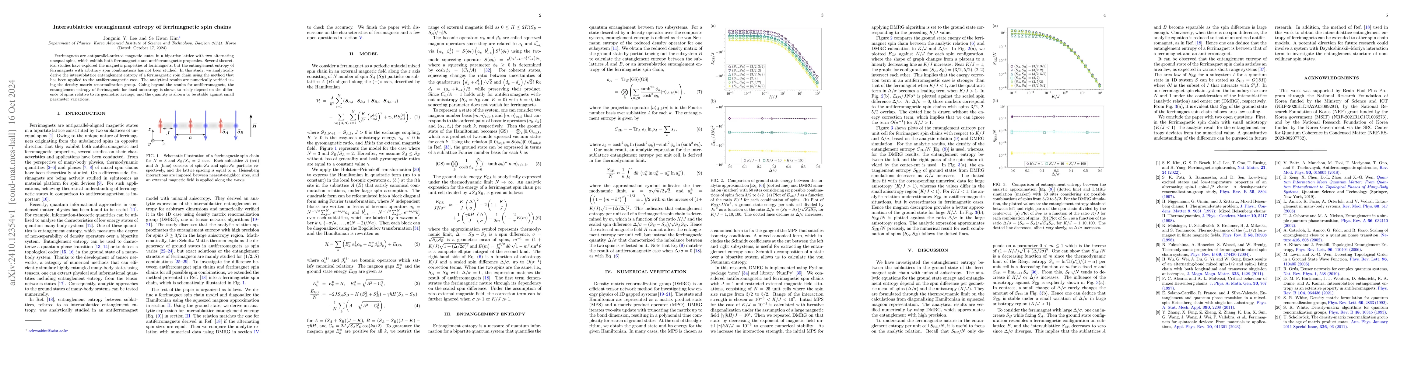 Thumbnail for Intersublattice entanglement entropy of ferrimagnetic spin chains