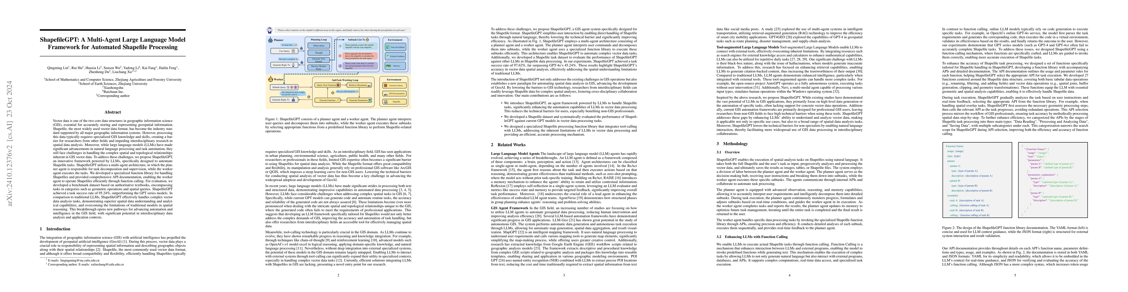 Thumbnail for ShapefileGPT: A Multi-Agent Large Language Model Framework for Automated
  Shapefile Processing