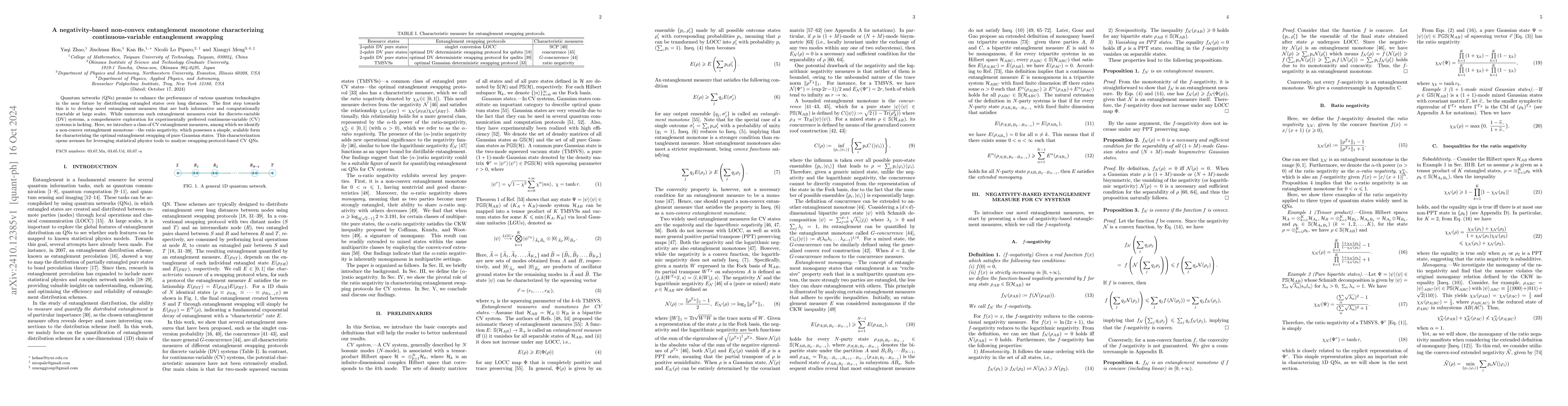 Thumbnail for A negativity-based non-convex entanglement monotone characterizing
  continuous-variable entanglement swapping