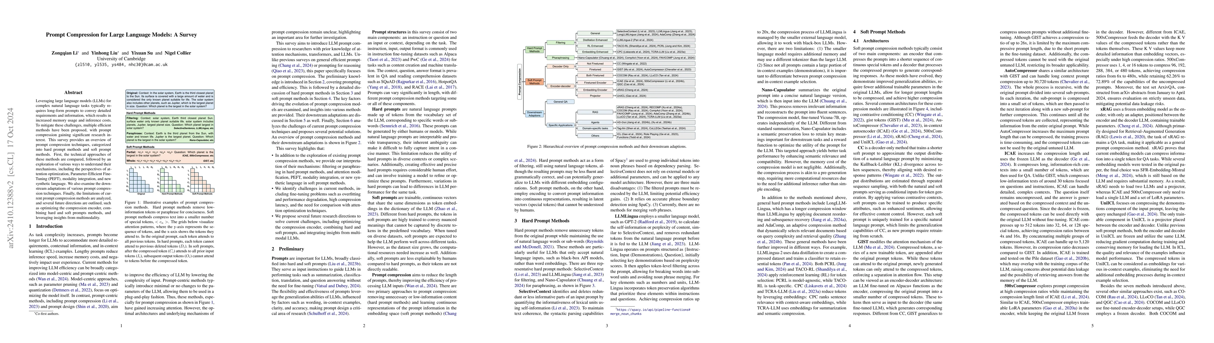 Thumbnail for Prompt Compression for Large Language Models: A Survey