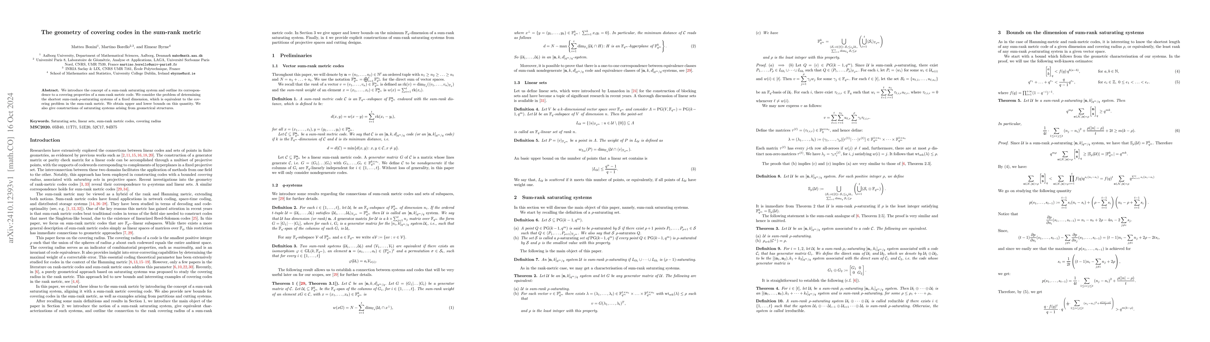 Thumbnail for The geometry of covering codes in the sum-rank metric
