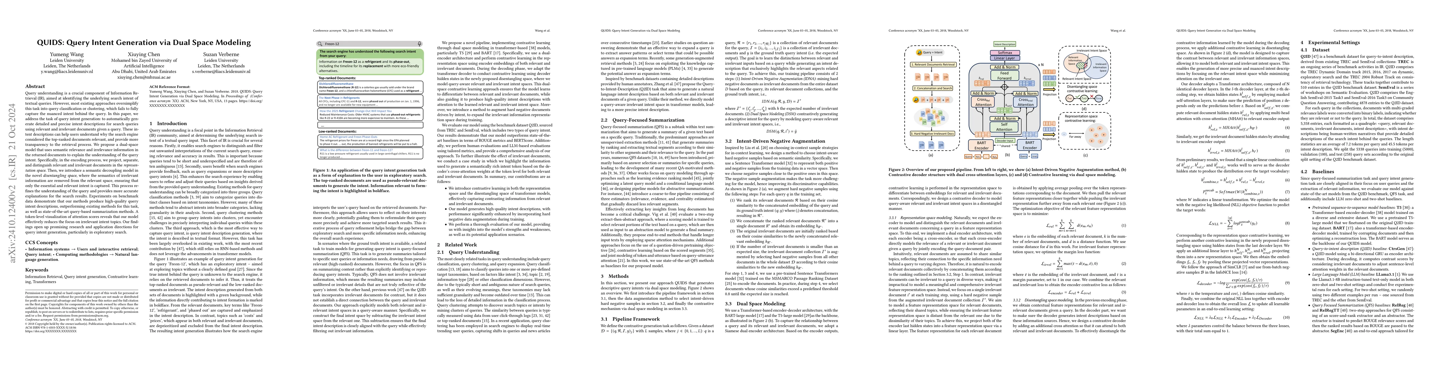 Thumbnail for QUIDS: Query Intent Generation via Dual Space Modeling