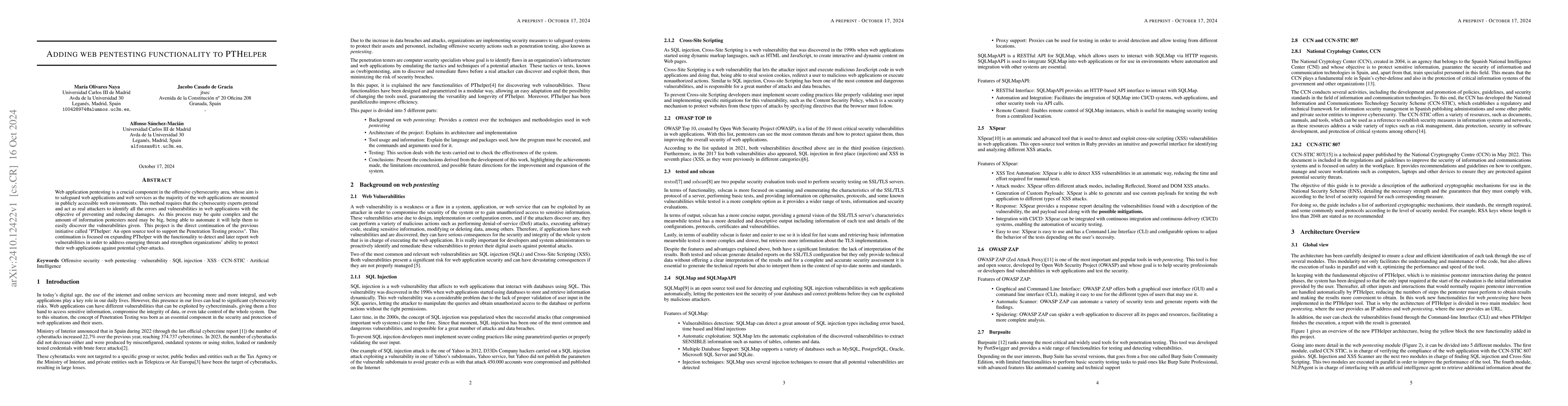 Thumbnail for Adding web pentesting functionality to PTHelper