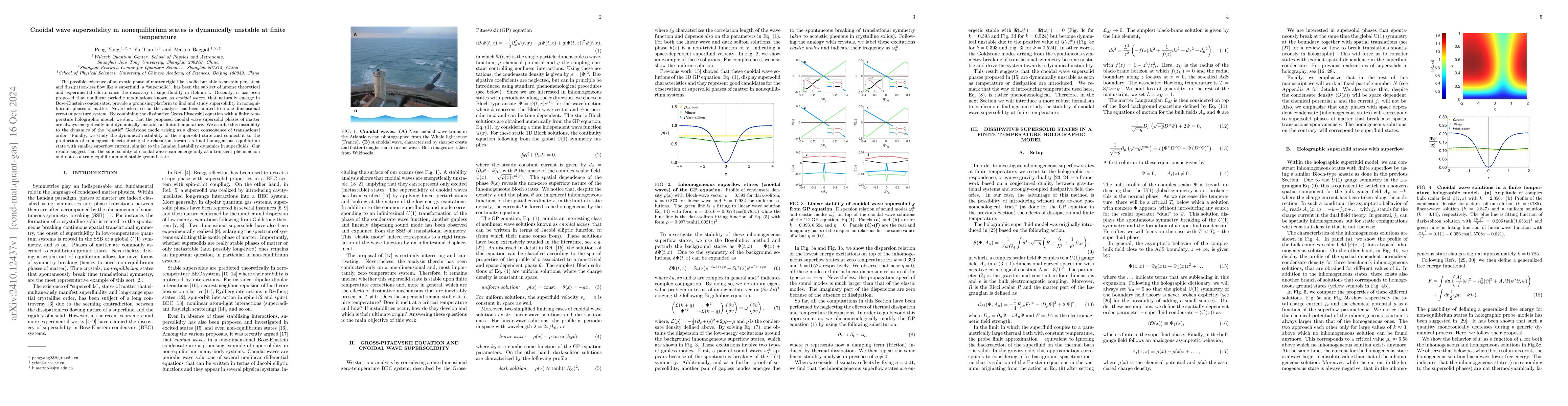 Thumbnail for Cnoidal wave supersolidity in nonequilibrium states is dynamically
  unstable at finite temperature