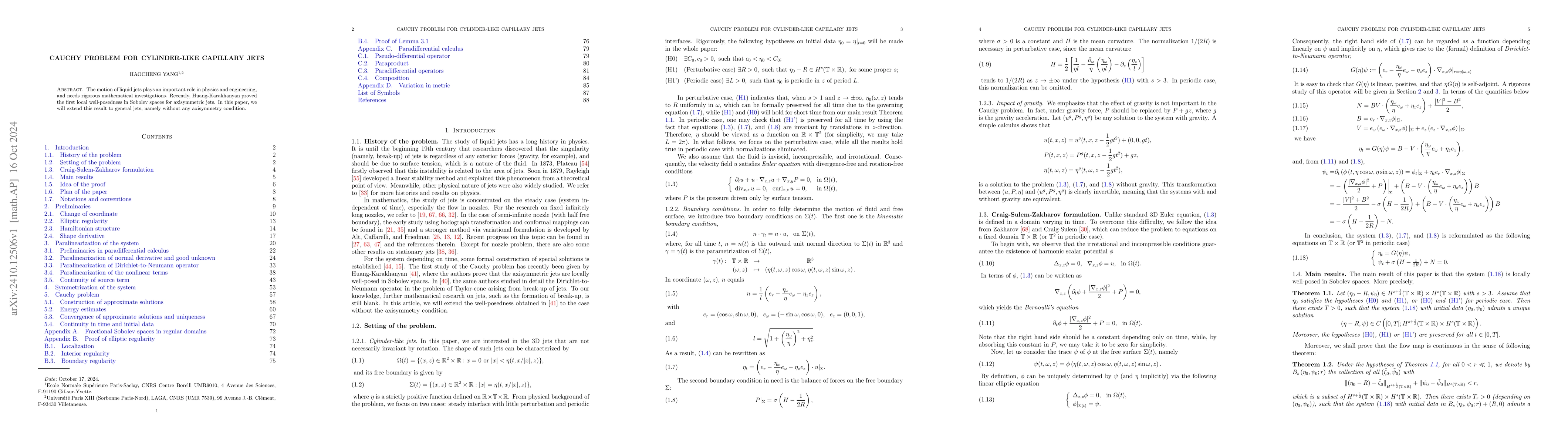 Thumbnail for Cauchy Problem for Cylinder-like Capillary Jets