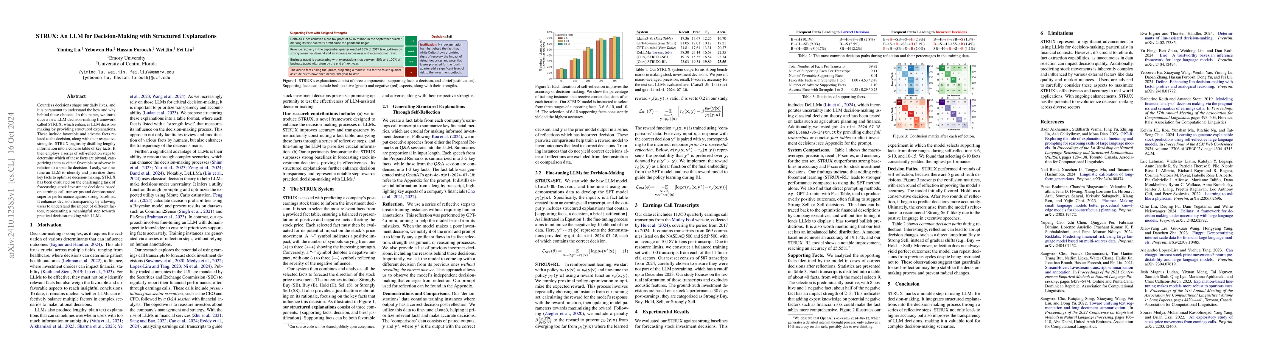 Thumbnail for STRUX: An LLM for Decision-Making with Structured Explanations