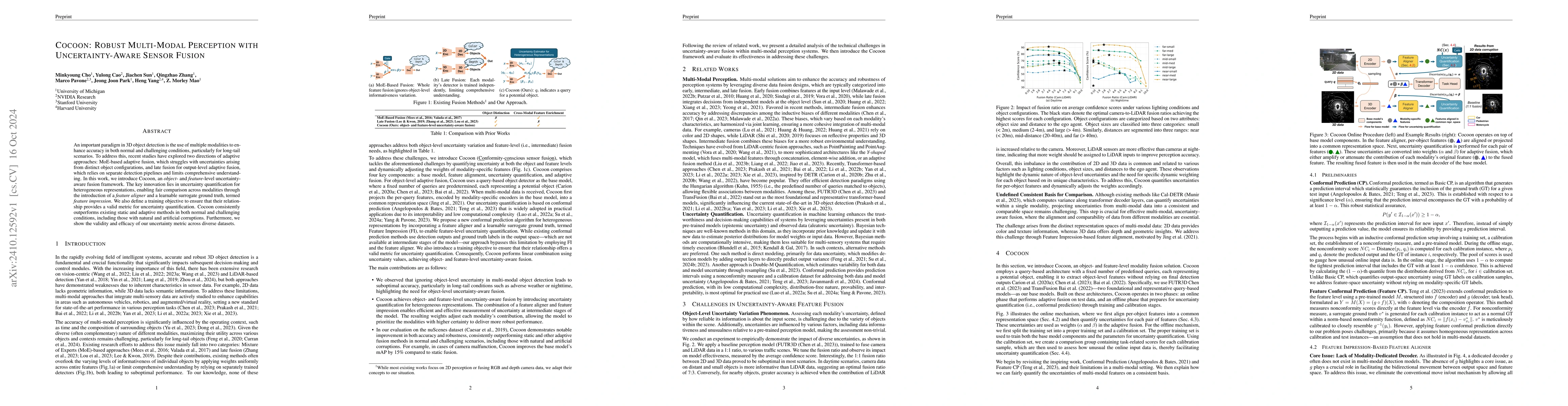 Thumbnail for Cocoon: Robust Multi-Modal Perception with Uncertainty-Aware Sensor
  Fusion