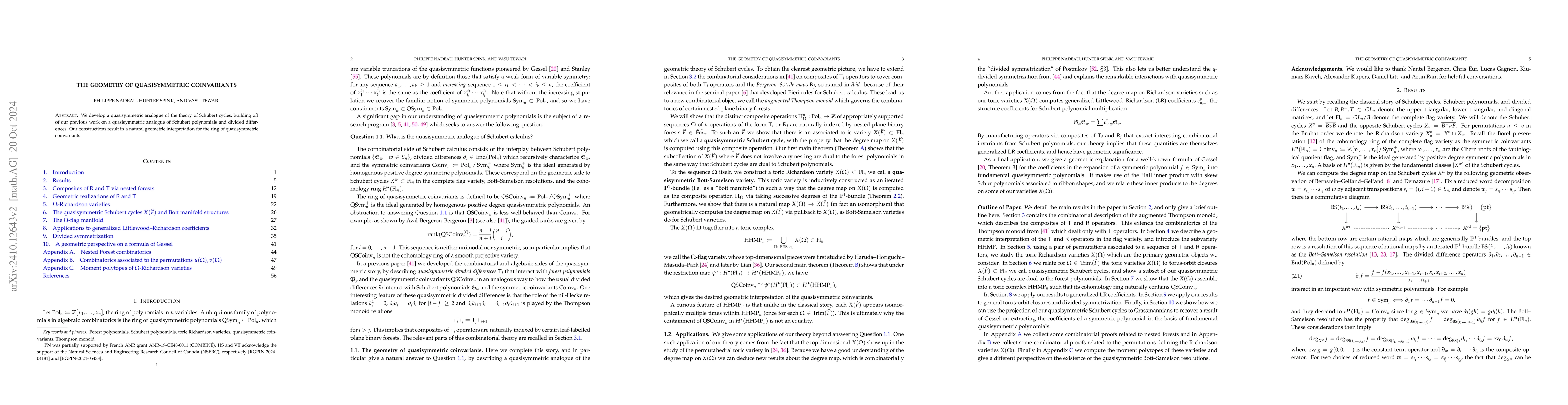 Thumbnail for The geometry of quasisymmetric coinvariants