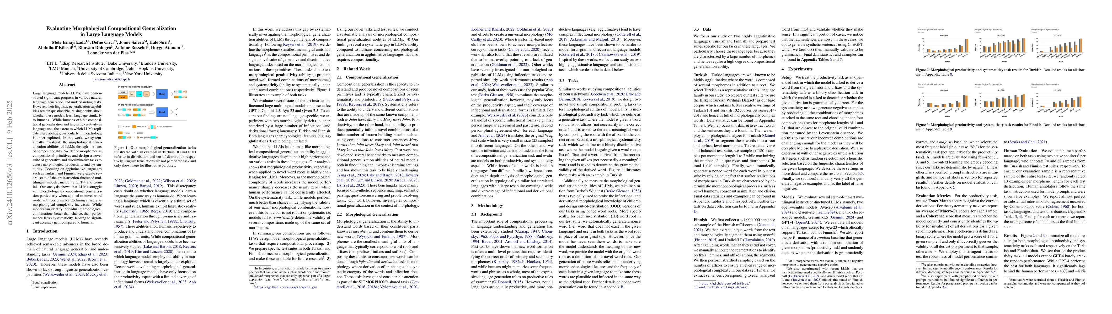 Thumbnail for Evaluating Morphological Compositional Generalization in Large Language
  Models