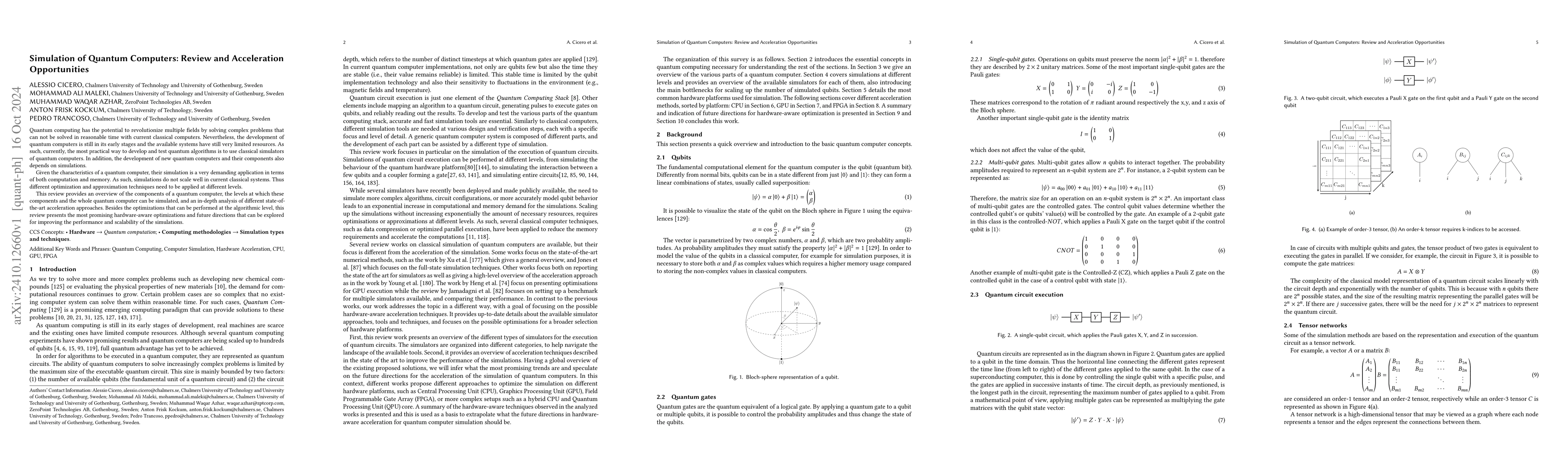 Thumbnail for Simulation of Quantum Computers: Review and Acceleration Opportunities