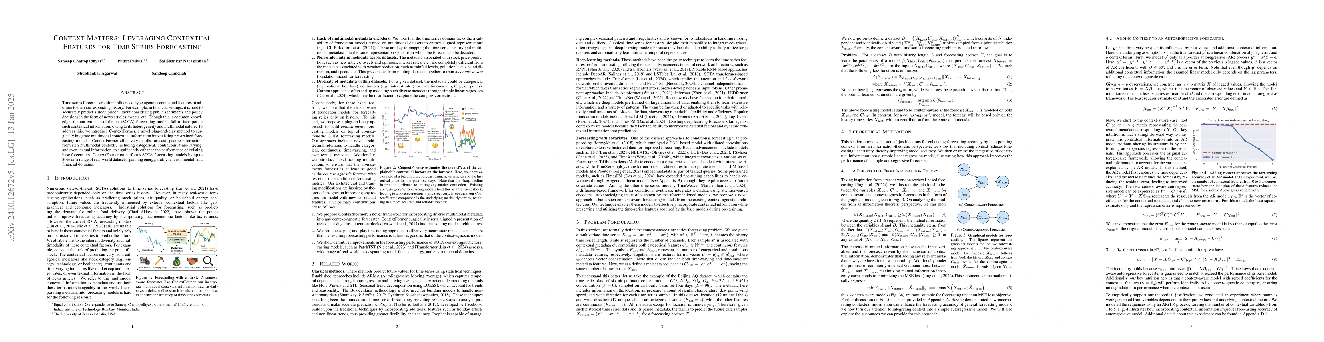 Thumbnail for Context Matters: Leveraging Contextual Features for Time Series
  Forecasting