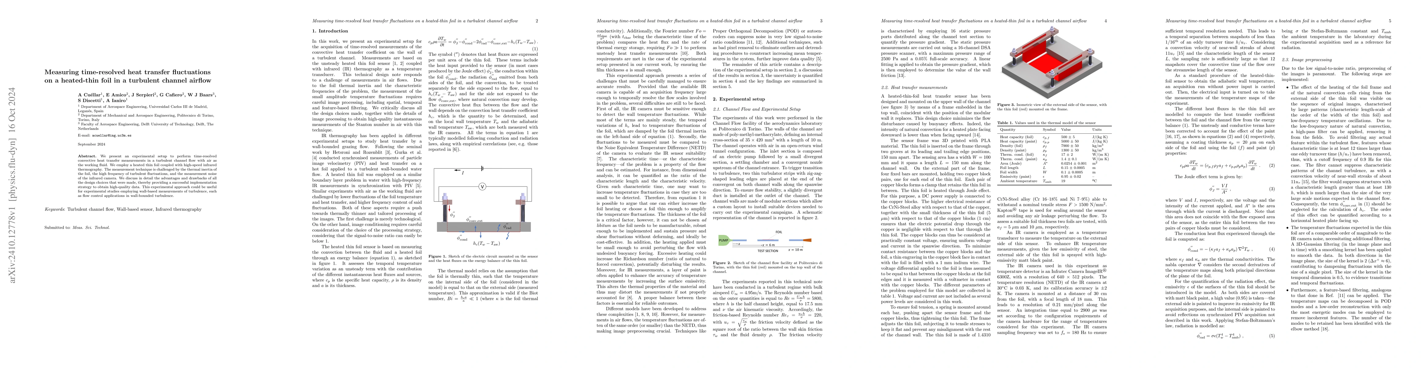 Thumbnail for Measuring time-resolved heat transfer fluctuations on a heated-thin foil
  in a turbulent channel airflow