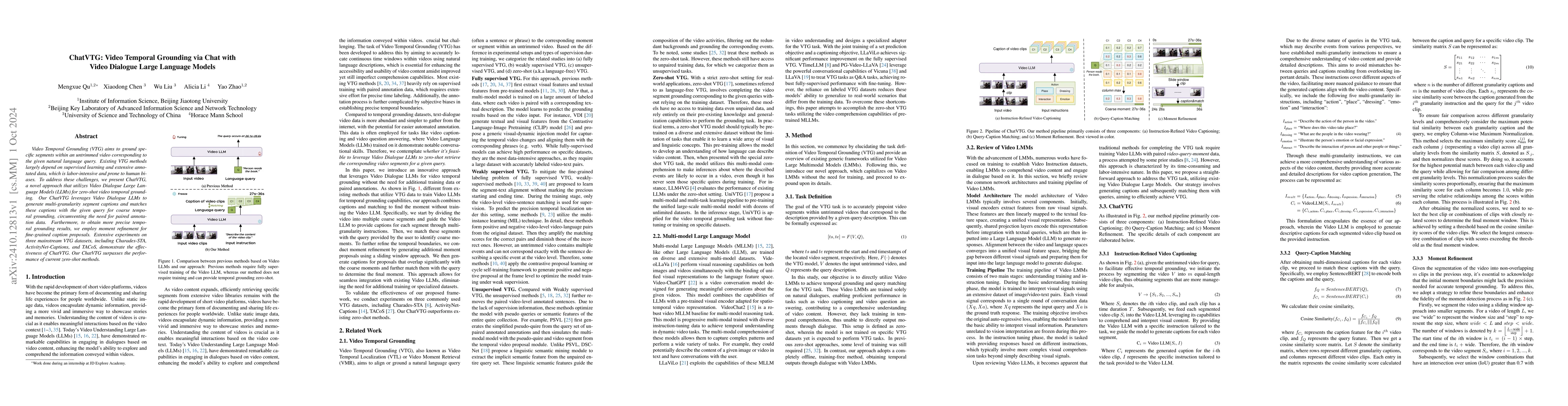 Thumbnail for ChatVTG: Video Temporal Grounding via Chat with Video Dialogue Large
  Language Models