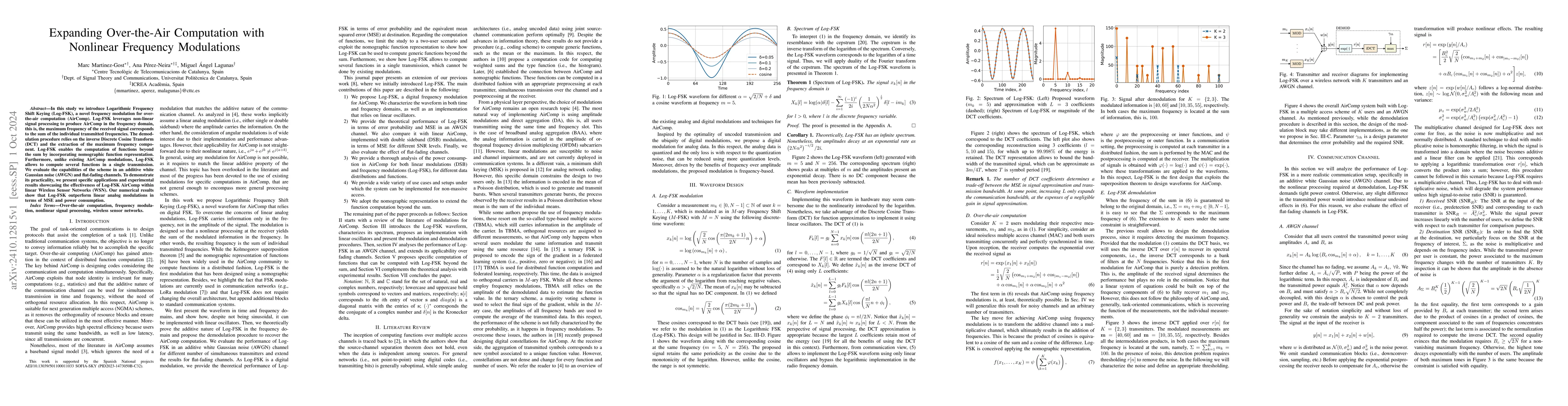 Thumbnail for Expanding Over-the-Air Computation with Nonlinear Frequency Modulations