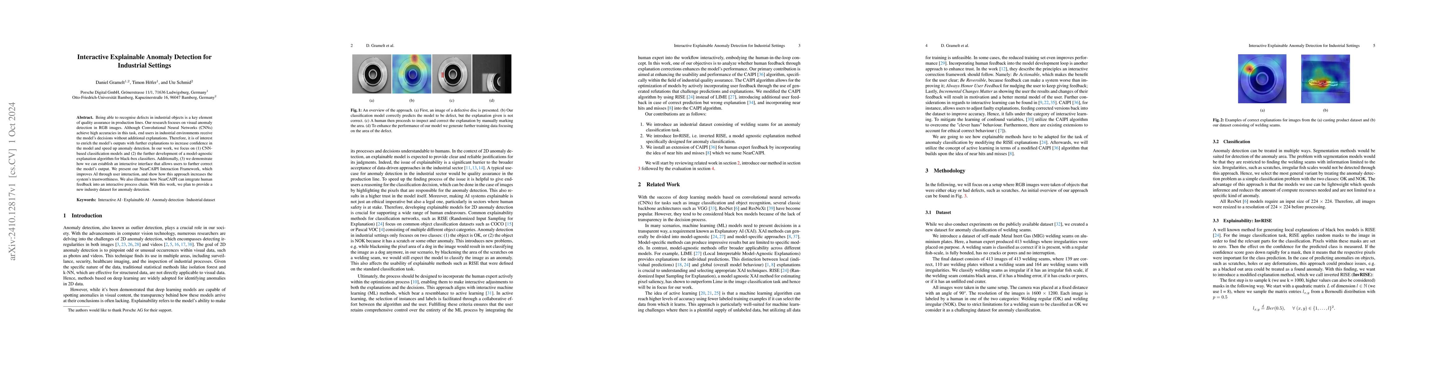 Thumbnail for Interactive Explainable Anomaly Detection for Industrial Settings