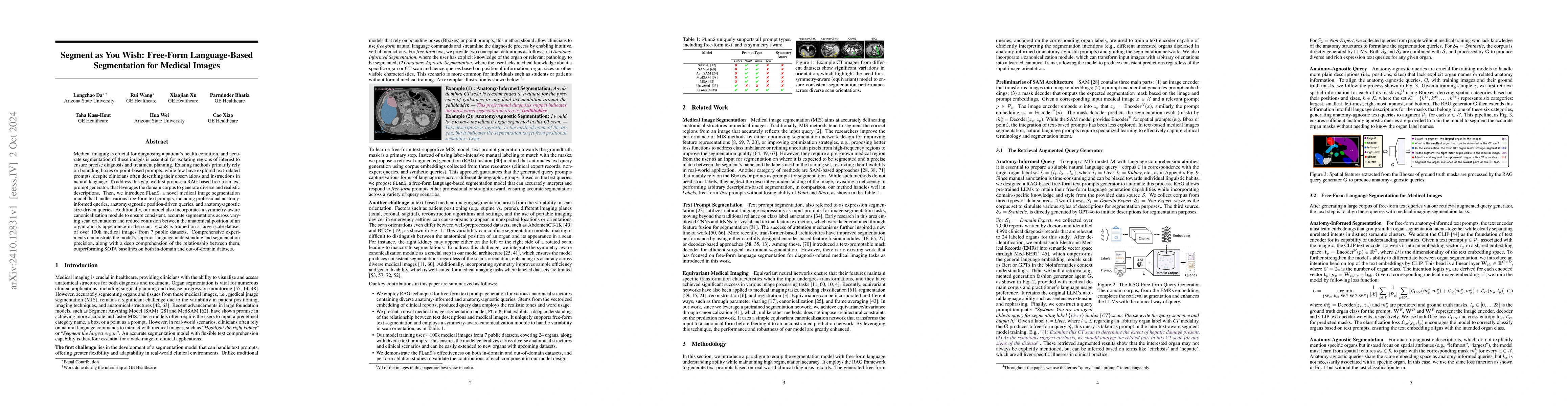Thumbnail for Segment as You Wish -- Free-Form Language-Based Segmentation for Medical
  Images