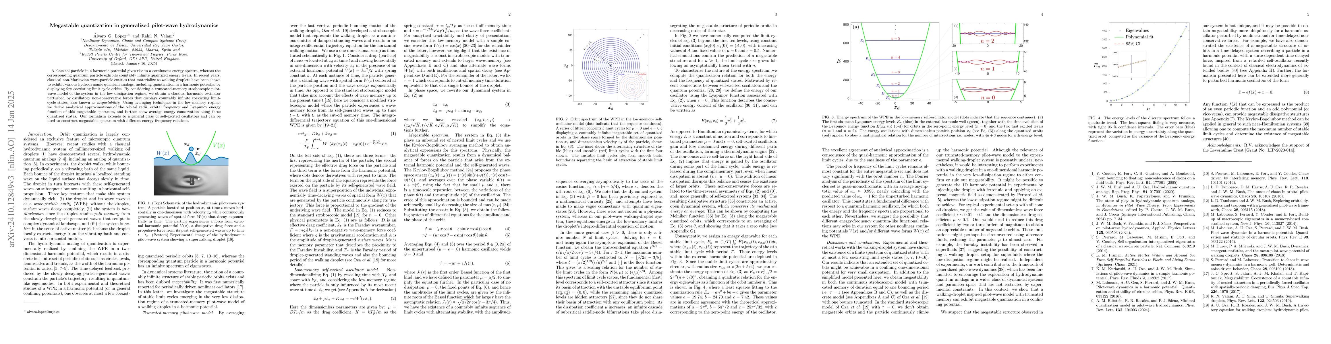 Thumbnail for Megastable quantization in generalized pilot-wave hydrodynamics