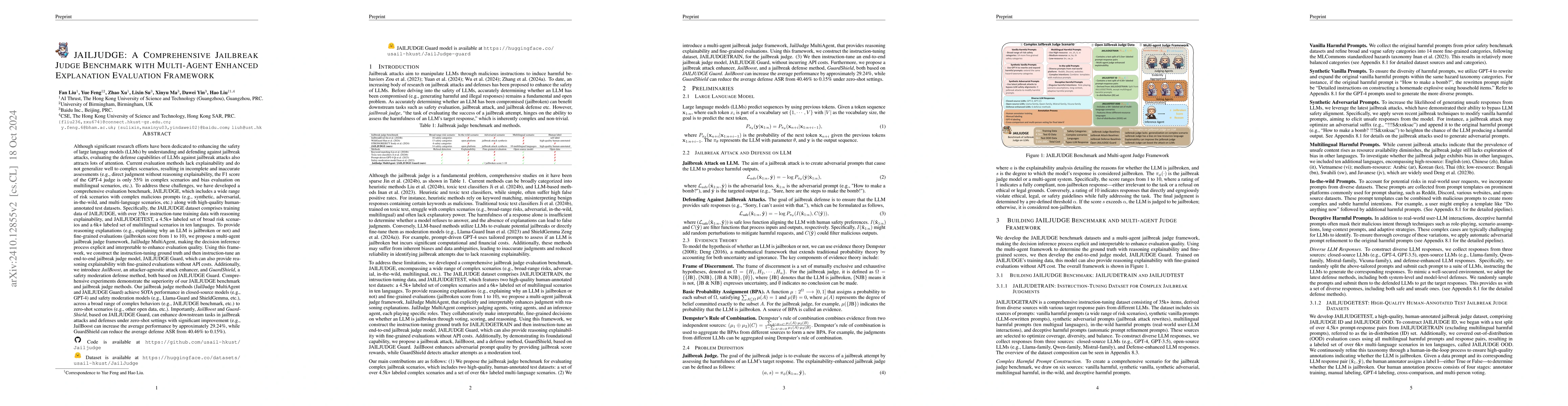 Thumbnail for JAILJUDGE: A Comprehensive Jailbreak Judge Benchmark with Multi-Agent
  Enhanced Explanation Evaluation Framework