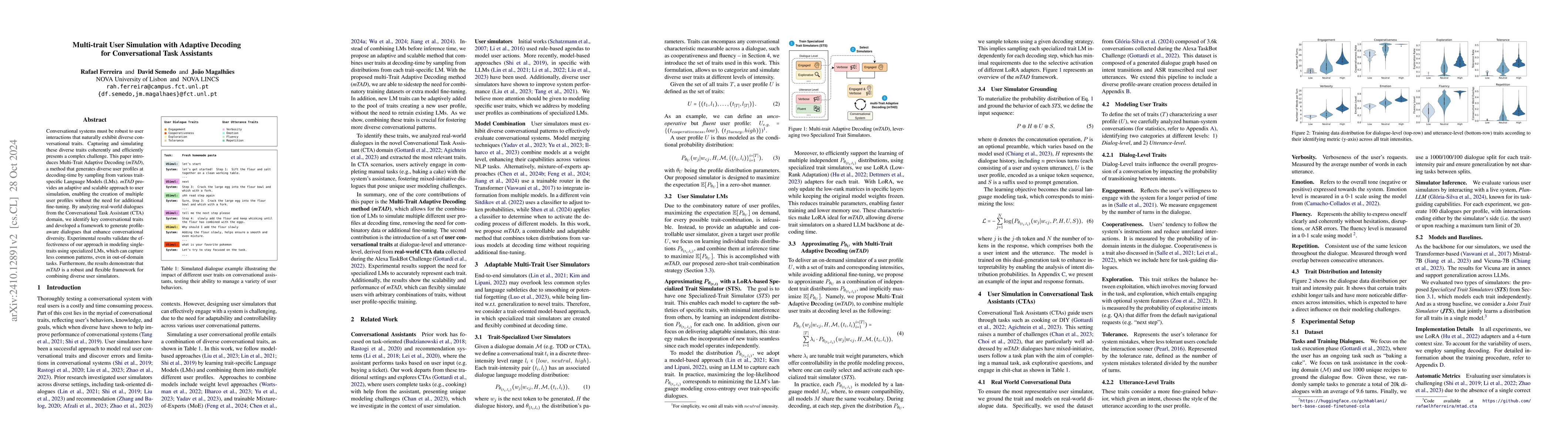 Thumbnail for Multi-trait User Simulation with Adaptive Decoding for Conversational
  Task Assistants