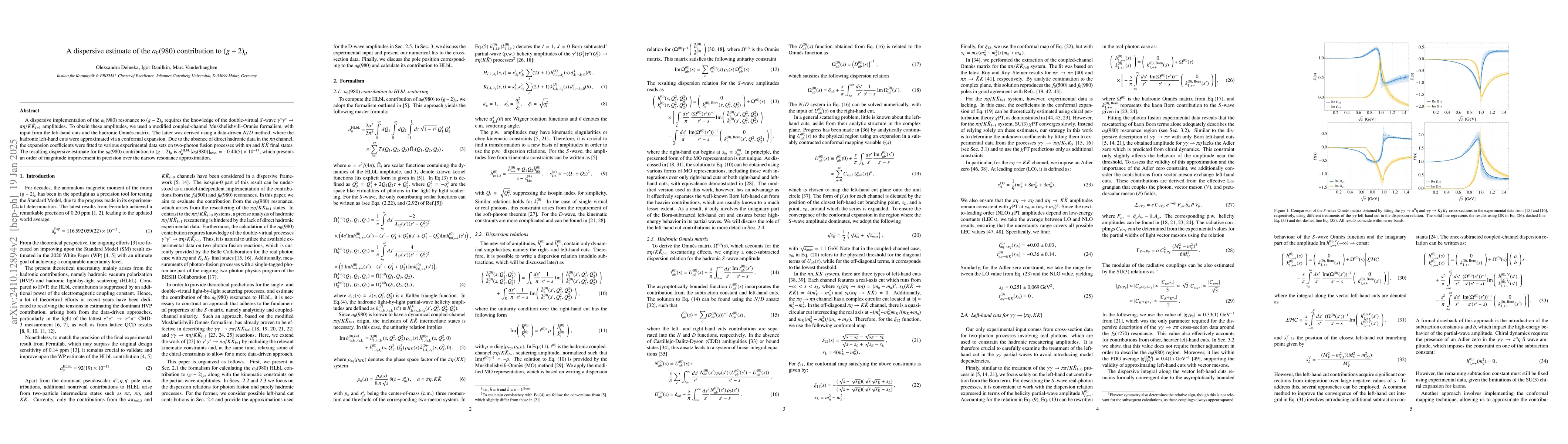 Thumbnail for A dispersive estimate of the $a_0(980)$ contribution to $(g-2)_μ$