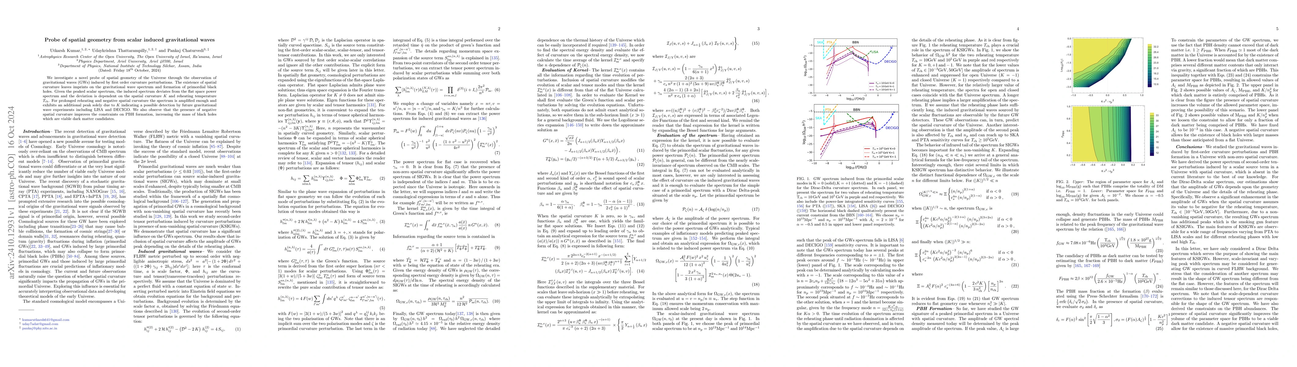 Thumbnail for Probe of spatial geometry from scalar induced gravitational waves