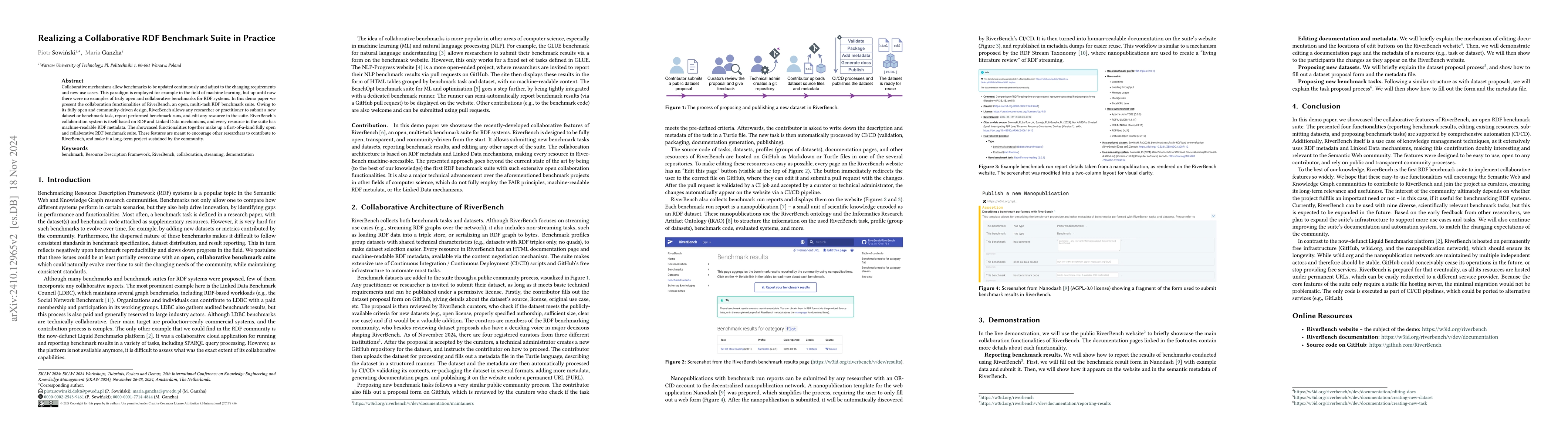 Thumbnail for Realizing a Collaborative RDF Benchmark Suite in Practice
