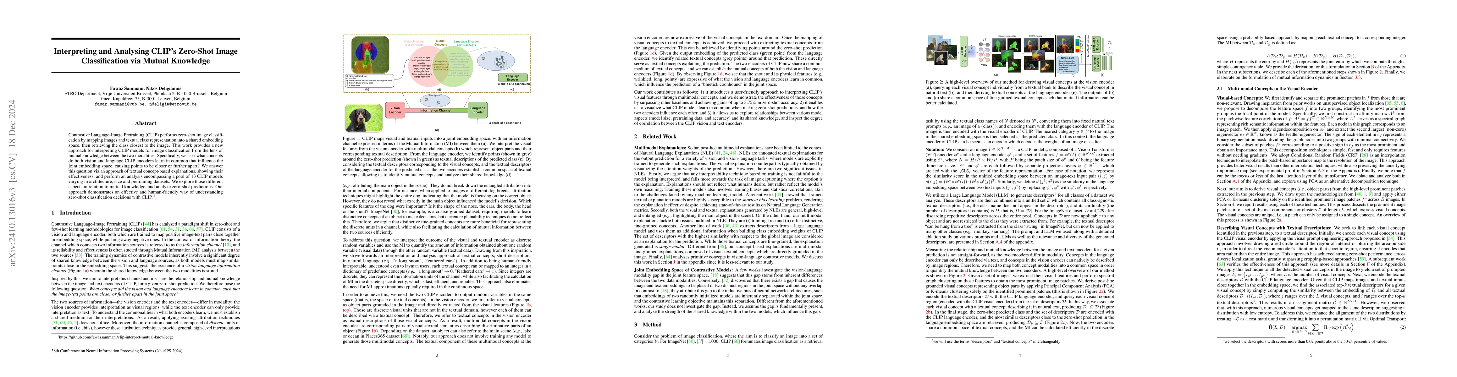 Thumbnail for Interpreting and Analyzing CLIP's Zero-Shot Image Classification via
  Mutual Knowledge