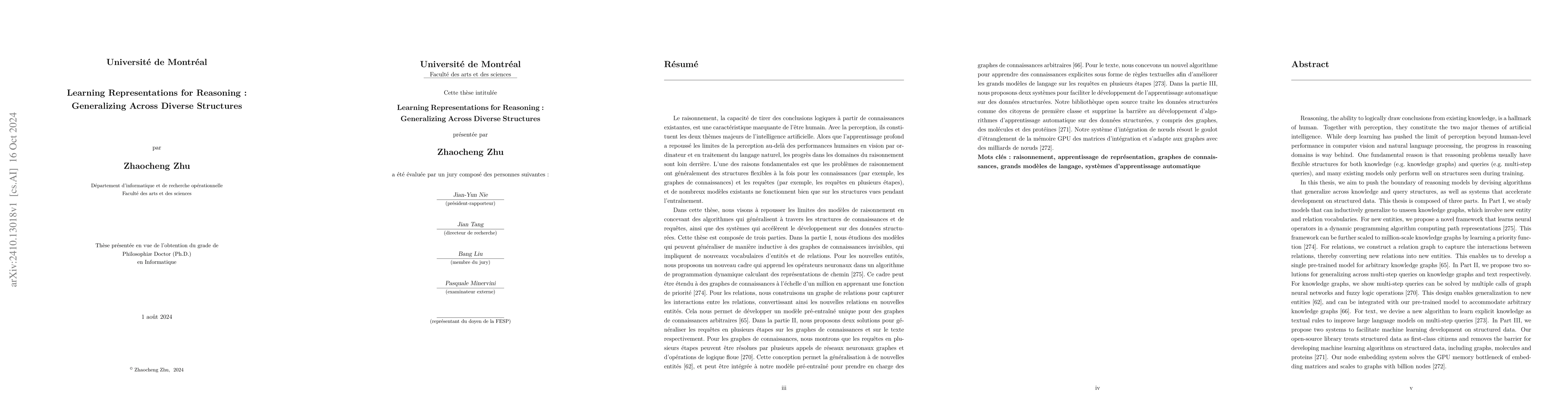 Thumbnail for Learning Representations for Reasoning: Generalizing Across Diverse
  Structures
