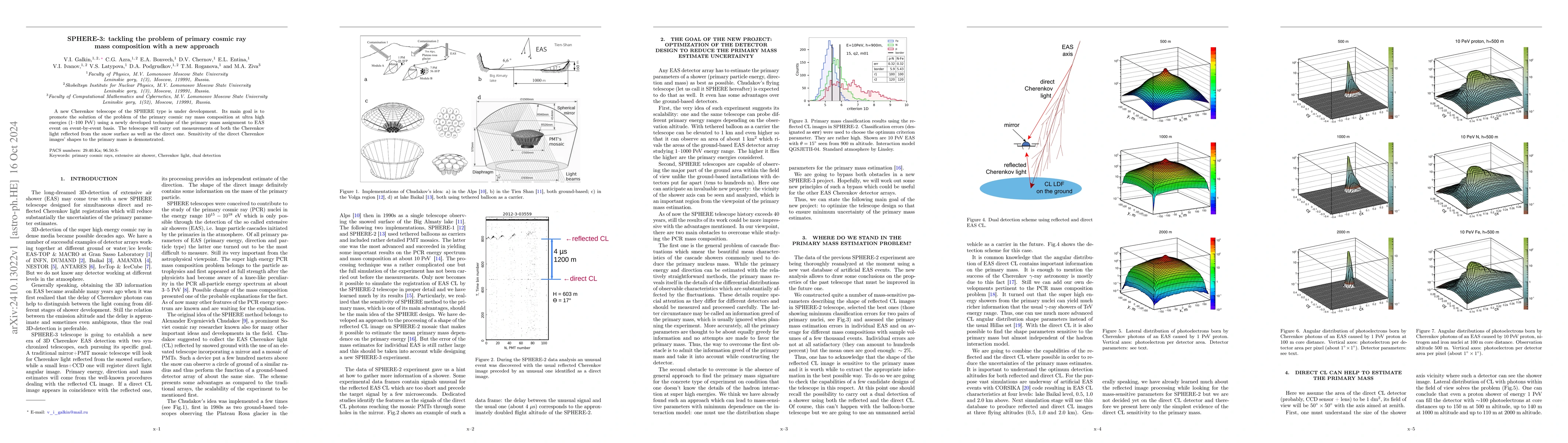 Thumbnail for SPHERE-3: tackling the problem of primary cosmic ray mass composition
  with a new approach