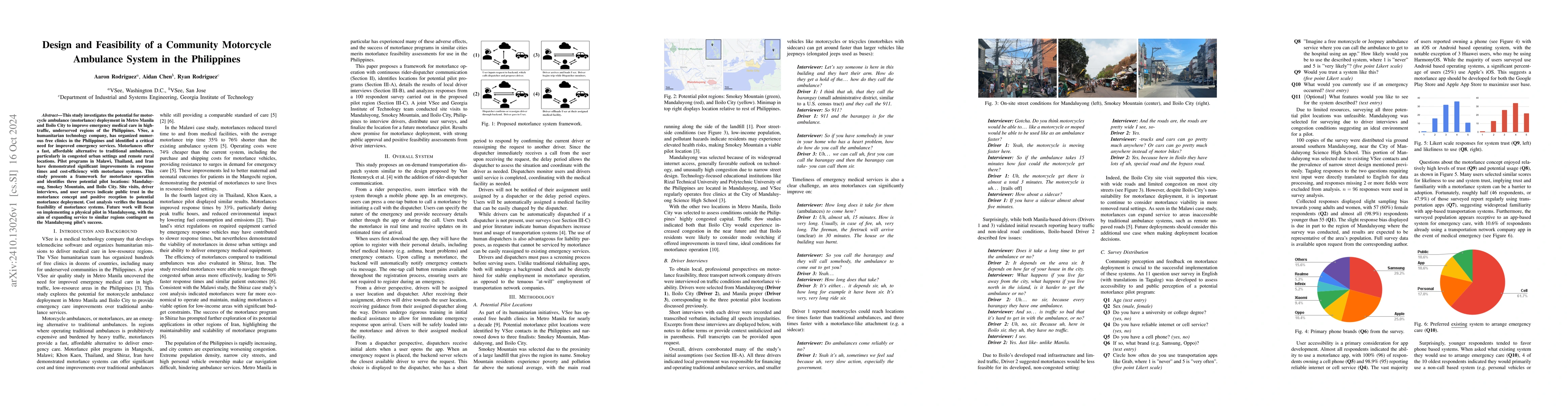Thumbnail for Design and Feasibility of a Community Motorcycle Ambulance System in the
  Philippines