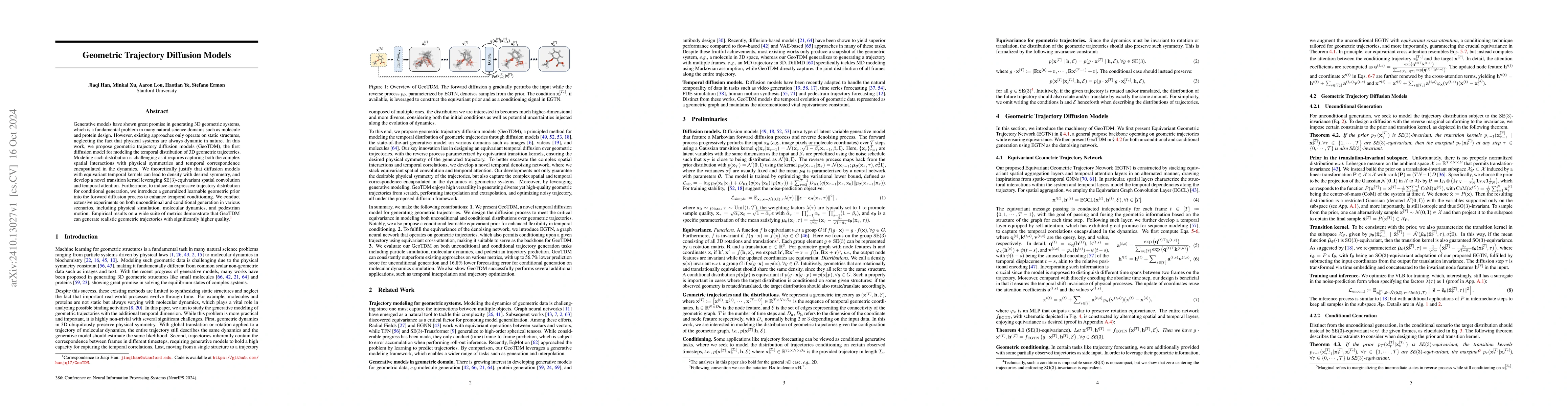 Thumbnail for Geometric Trajectory Diffusion Models