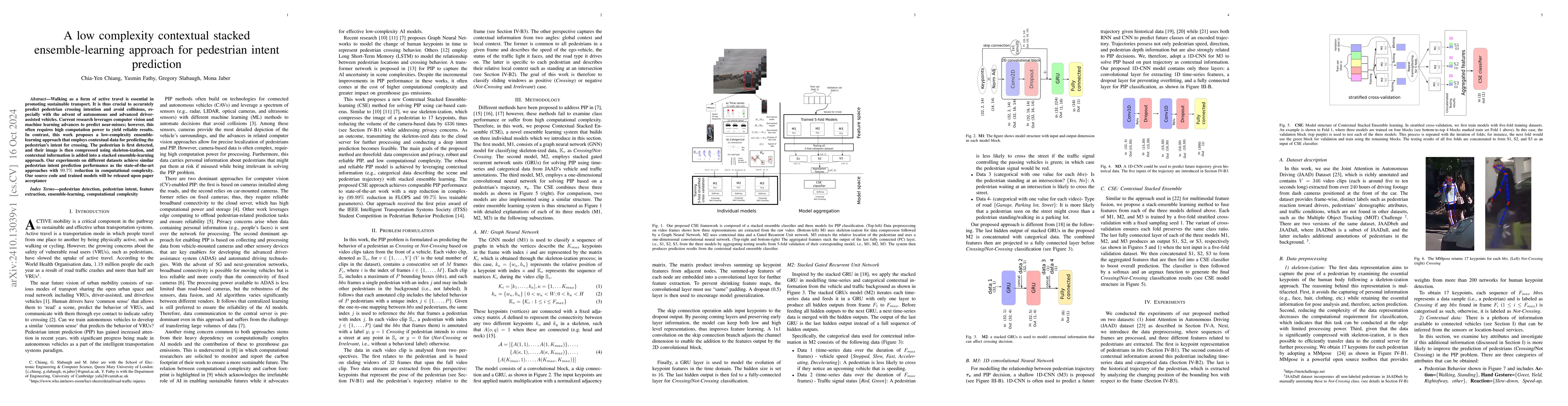 Thumbnail for A low complexity contextual stacked ensemble-learning approach for
  pedestrian intent prediction