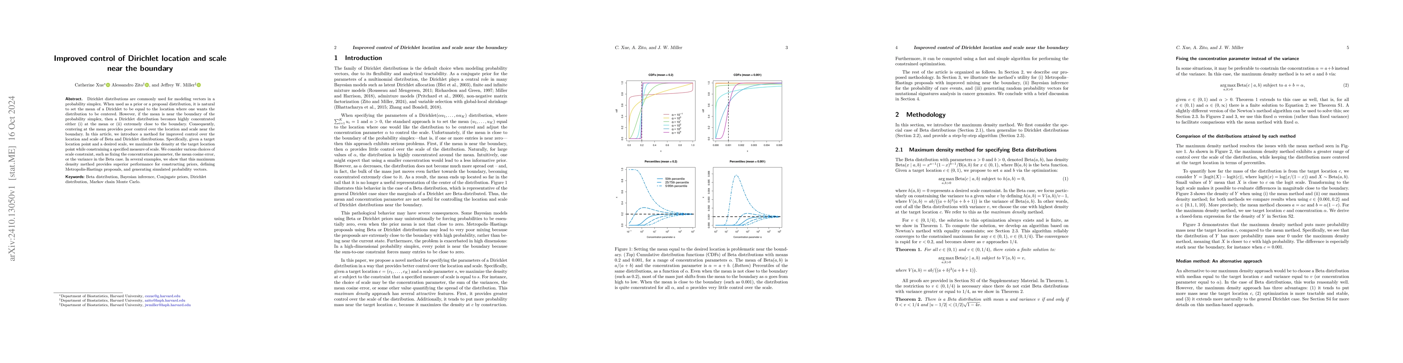 Thumbnail for Improved control of Dirichlet location and scale near the boundary