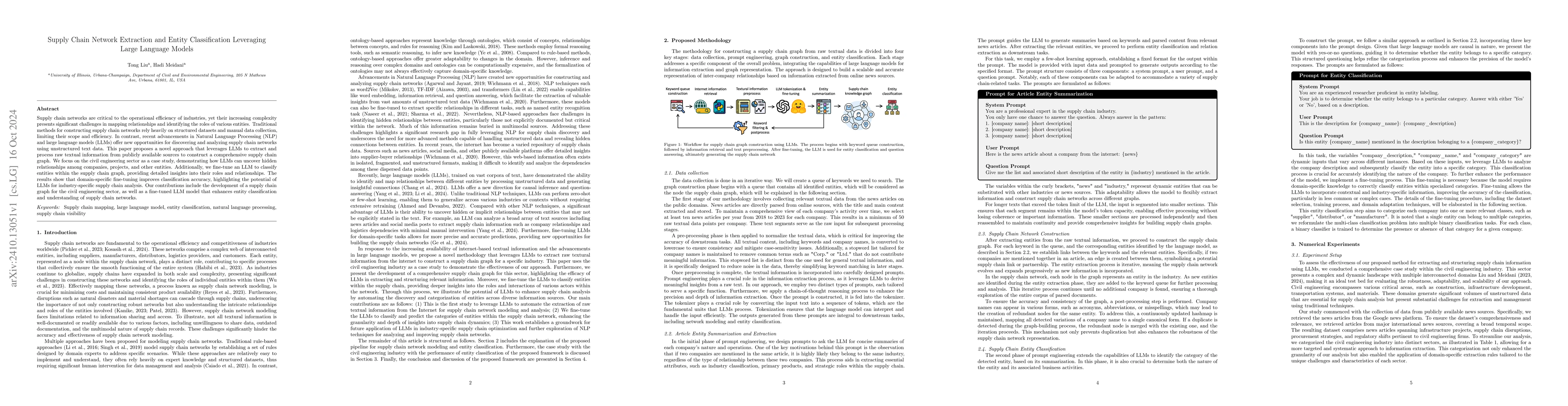 Thumbnail for Supply Chain Network Extraction and Entity Classification Leveraging
  Large Language Models
