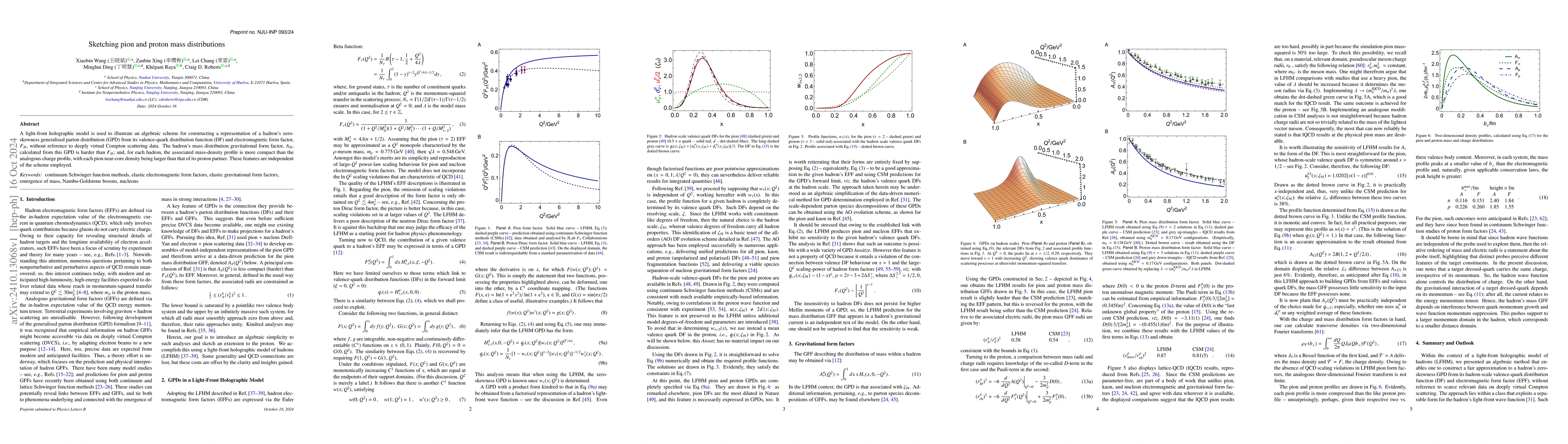 Thumbnail for Sketching pion and proton mass distributions