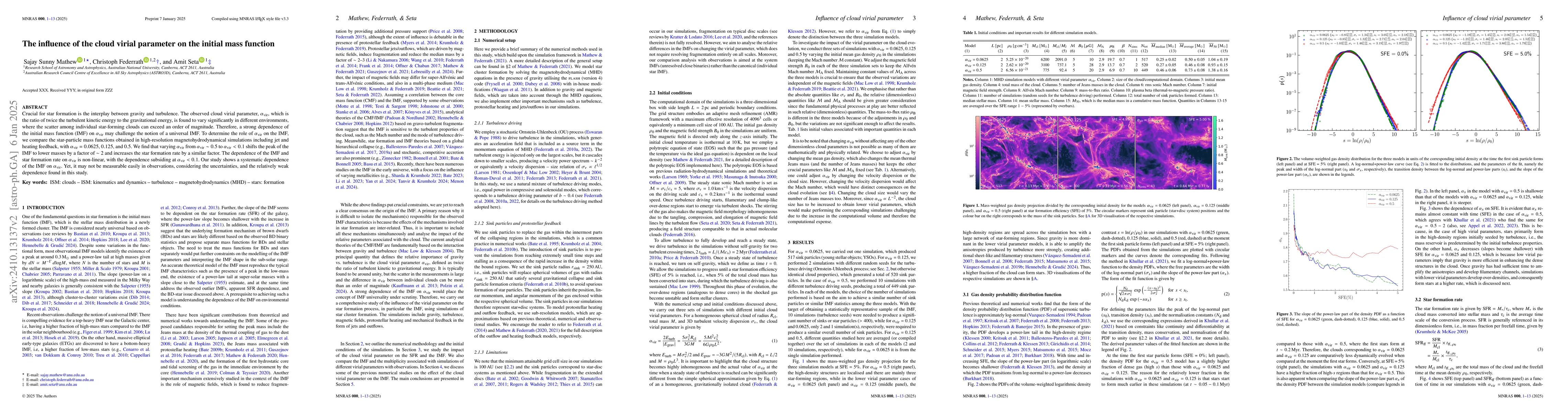 Thumbnail for The influence of the cloud virial parameter on the initial mass function