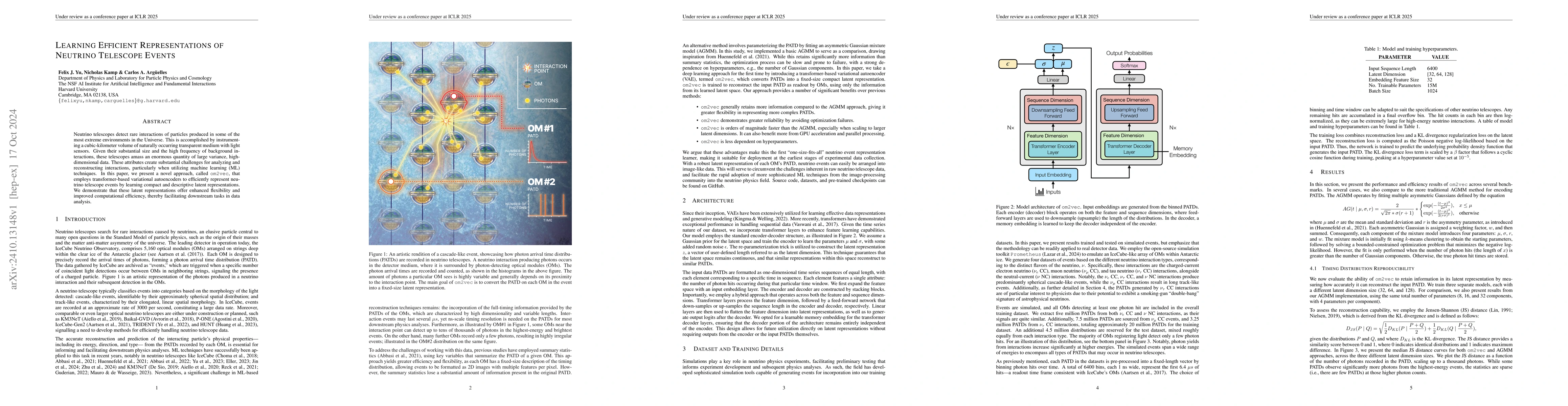 Thumbnail for Learning Efficient Representations of Neutrino Telescope Events