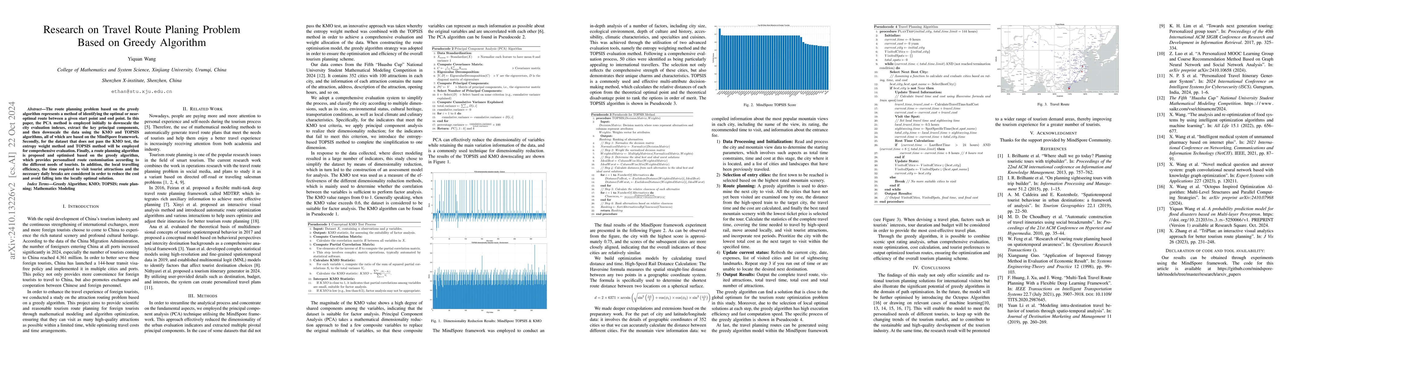 Thumbnail for Research on Travel Route Planing Problems Based on Greedy Algorithm
