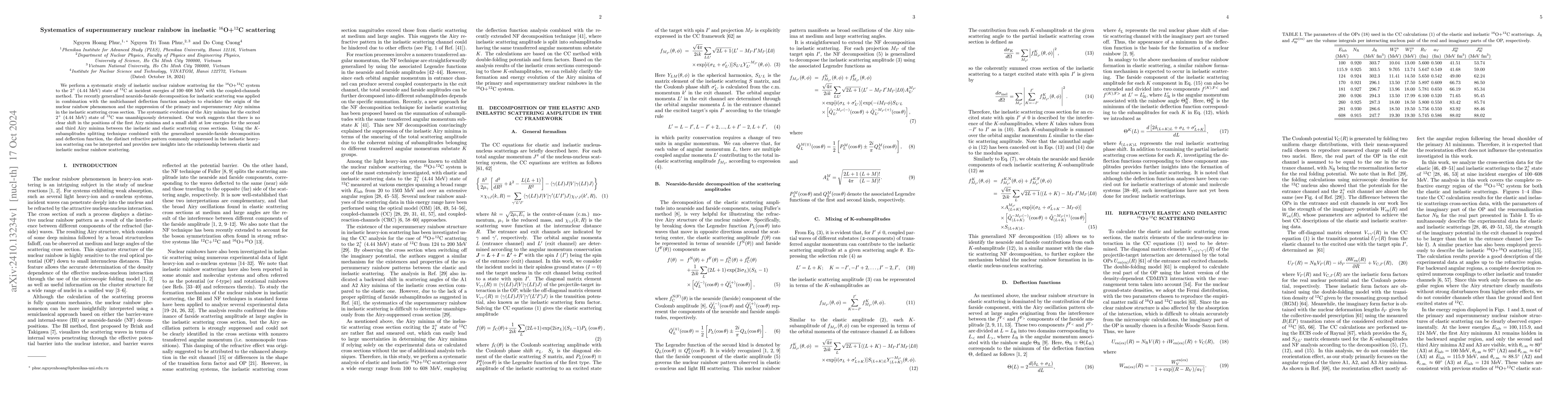 Thumbnail for Systematics of supernumerary nuclear rainbow in inelastic
  $^{16}$O+$^{12}$C scattering