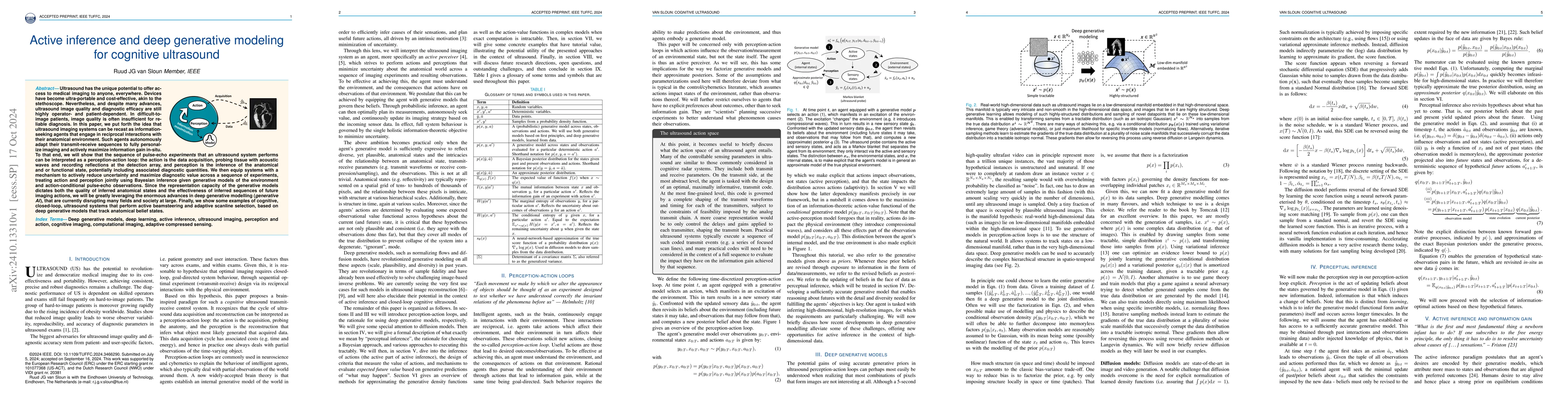 Thumbnail for Active inference and deep generative modeling for cognitive ultrasound