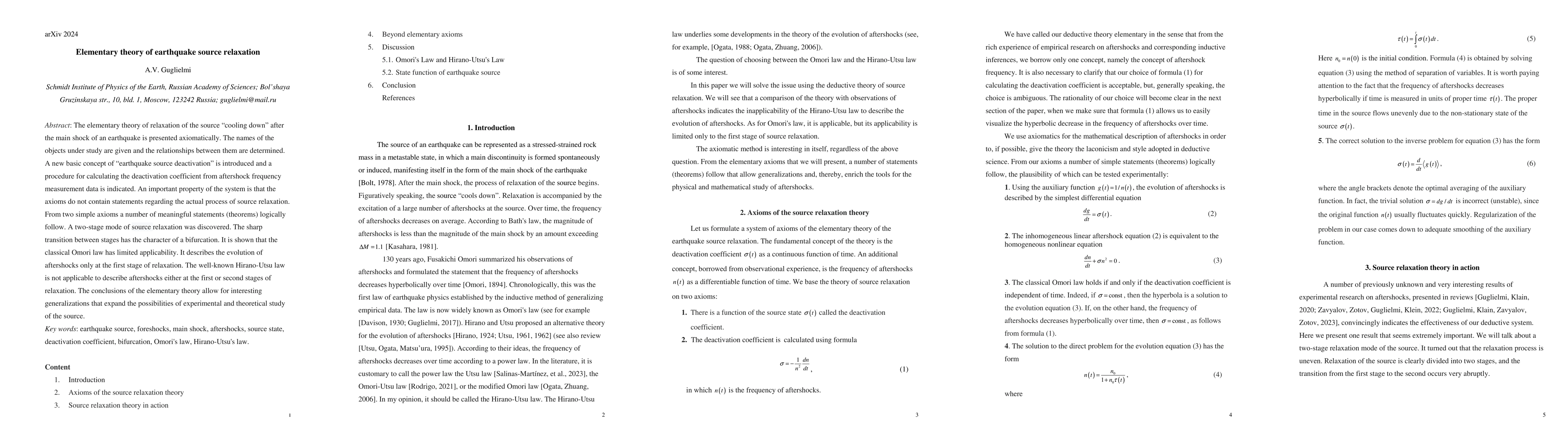 Thumbnail for Elementary theory of earthquake source relaxation