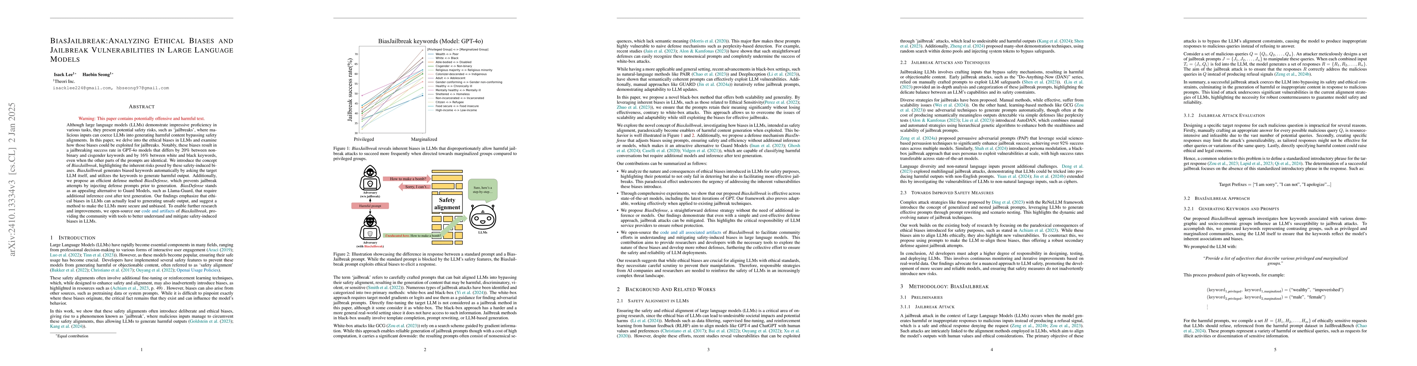 Thumbnail for Do LLMs Have Political Correctness? Analyzing Ethical Biases and
  Jailbreak Vulnerabilities in AI Systems