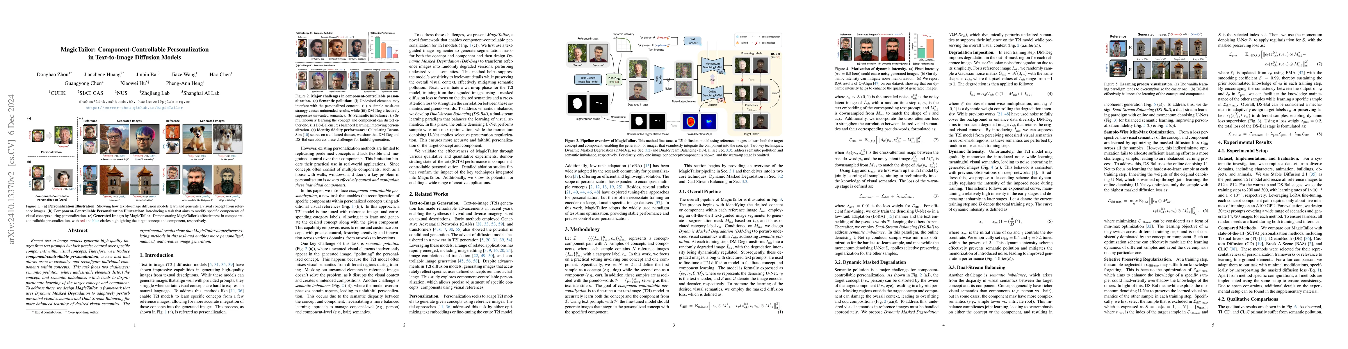Thumbnail for MagicTailor: Component-Controllable Personalization in Text-to-Image
  Diffusion Models