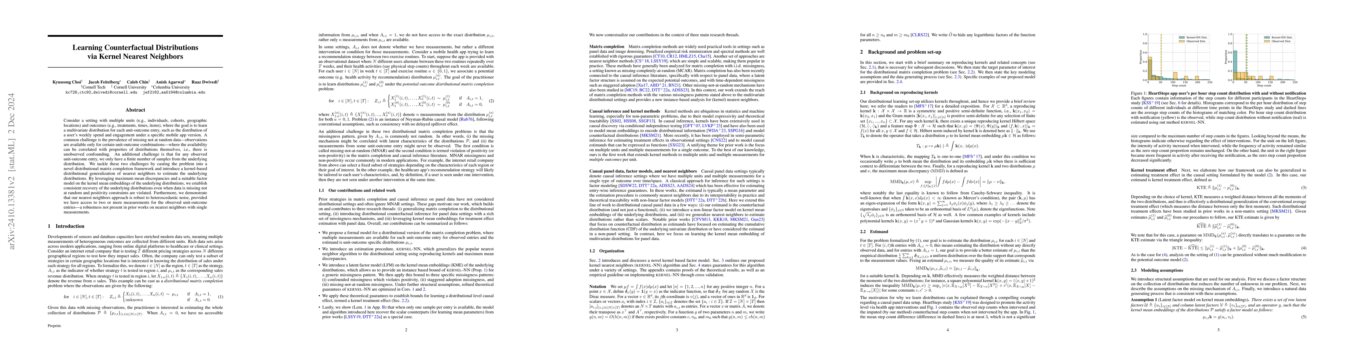 Thumbnail for Learning Counterfactual Distributions via Kernel Nearest Neighbors