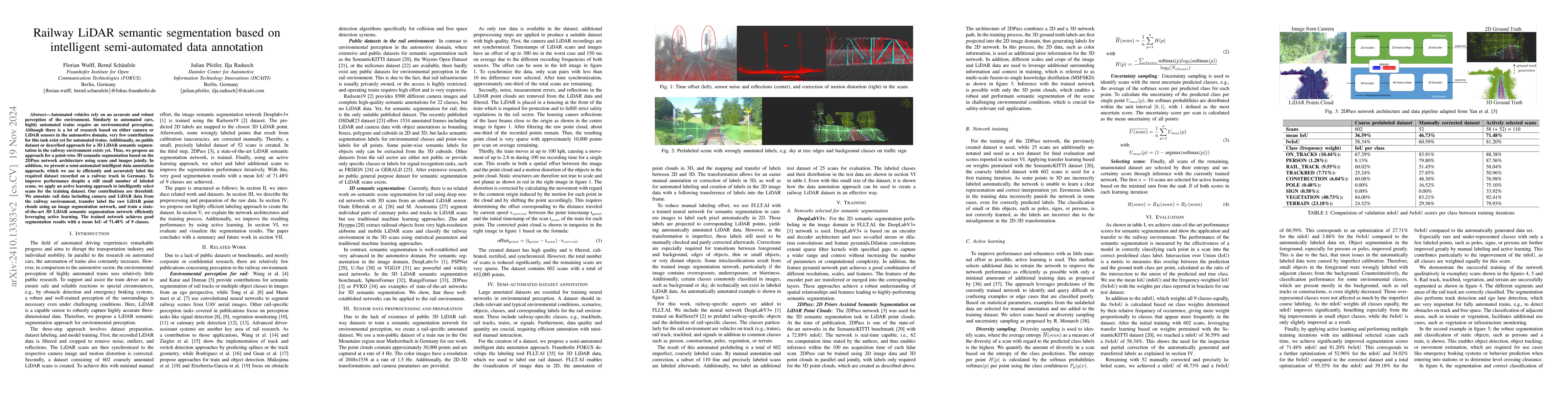 Thumbnail for Railway LiDAR semantic segmentation based on intelligent semi-automated
  data annotation